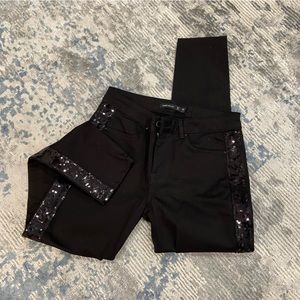 NWOT Karen Millen jeans with sequins on the sides